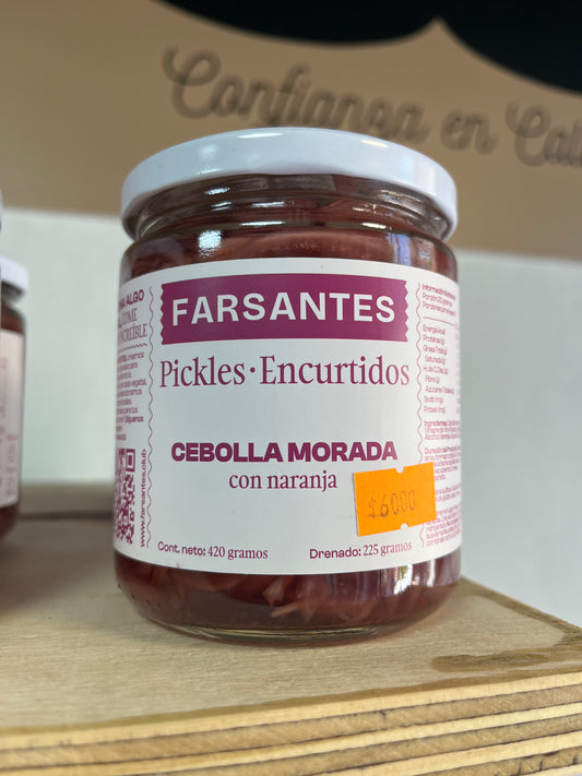 CEBOLLA MORADA CON NARANJA - pickles encurtidos