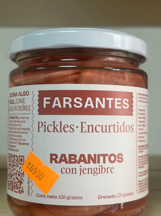 RABANITOS CON JENGIBRE - pickles encurtidos